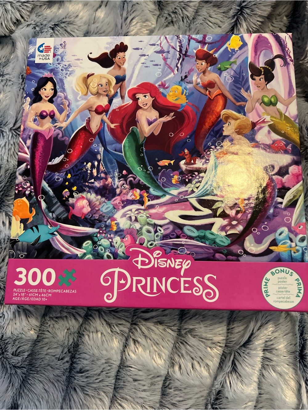 Disney Princess Little Mermaid 300 Piece Puzzle w/ Poster